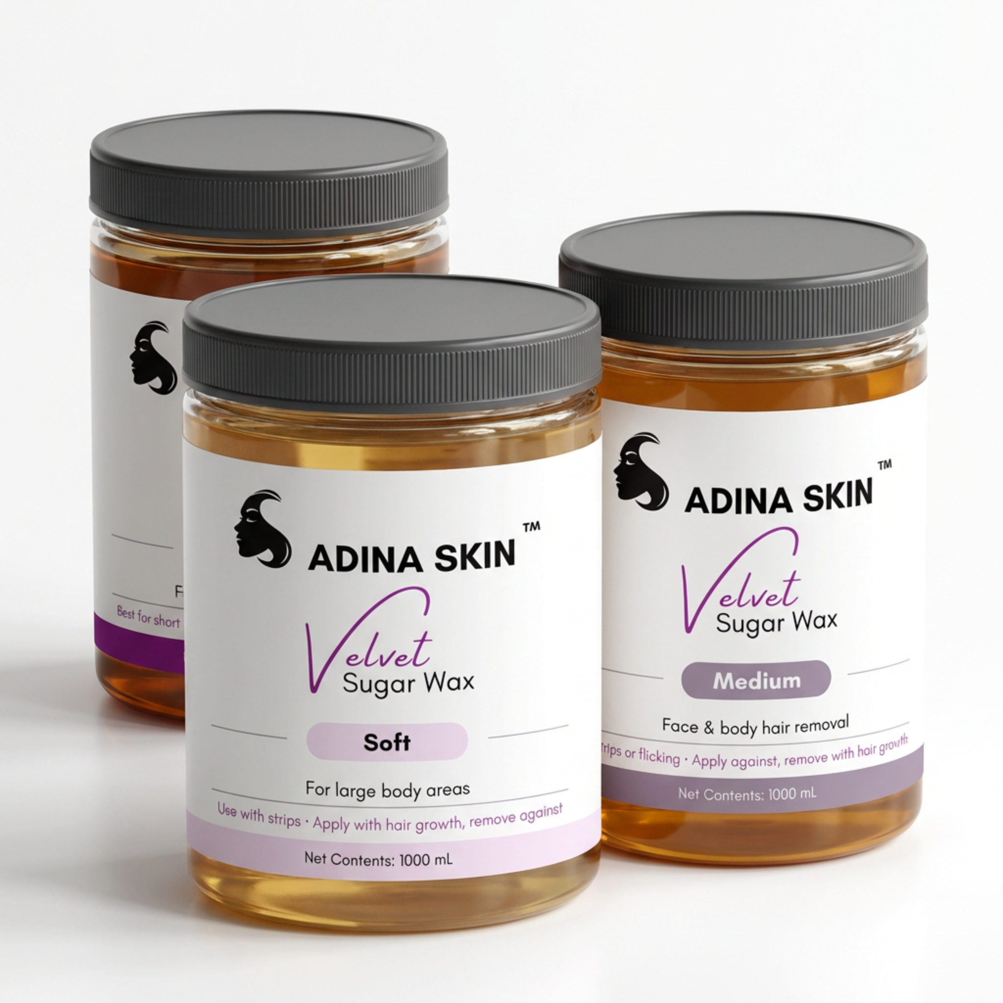 Adina Skin Velvet Sugar Wax range in Soft, Medium and Firm
